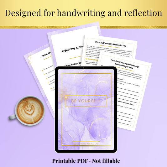 Be Yourself - Printable Guided Journal
