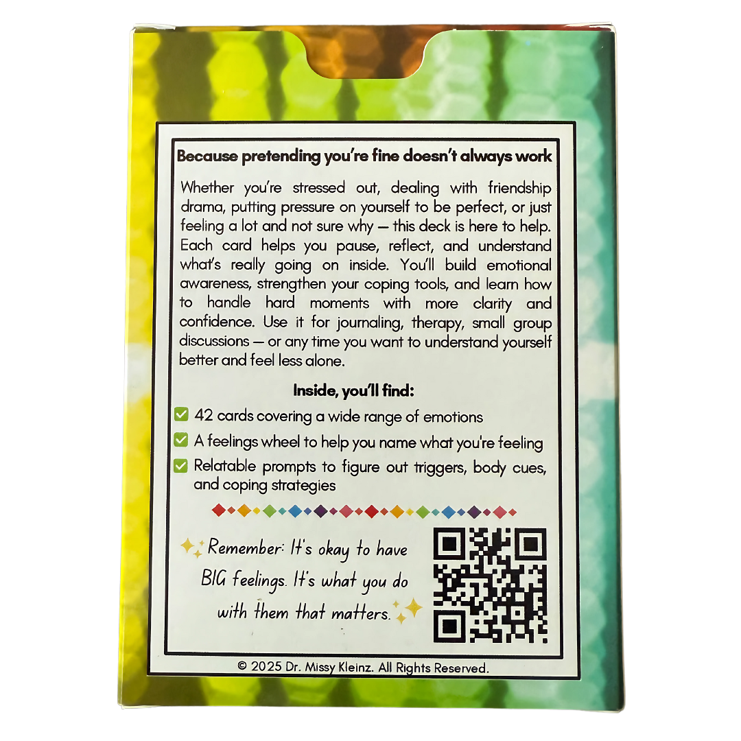 BIG Feelings Teen Reflection Card Deck – Emotional Insight for Ages 13+