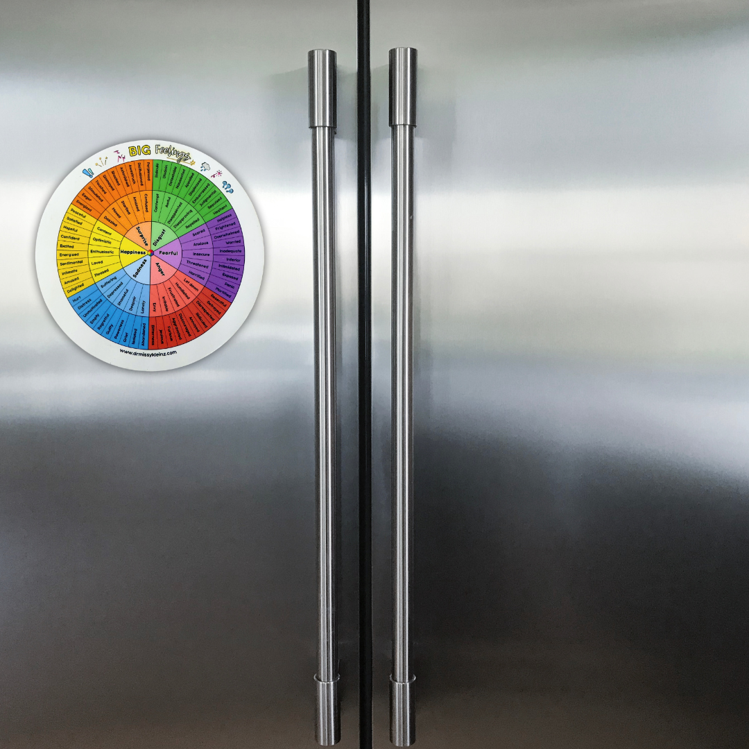BIG Feelings Wheel Magnet – Emotional Check-In Tool for Home or Office