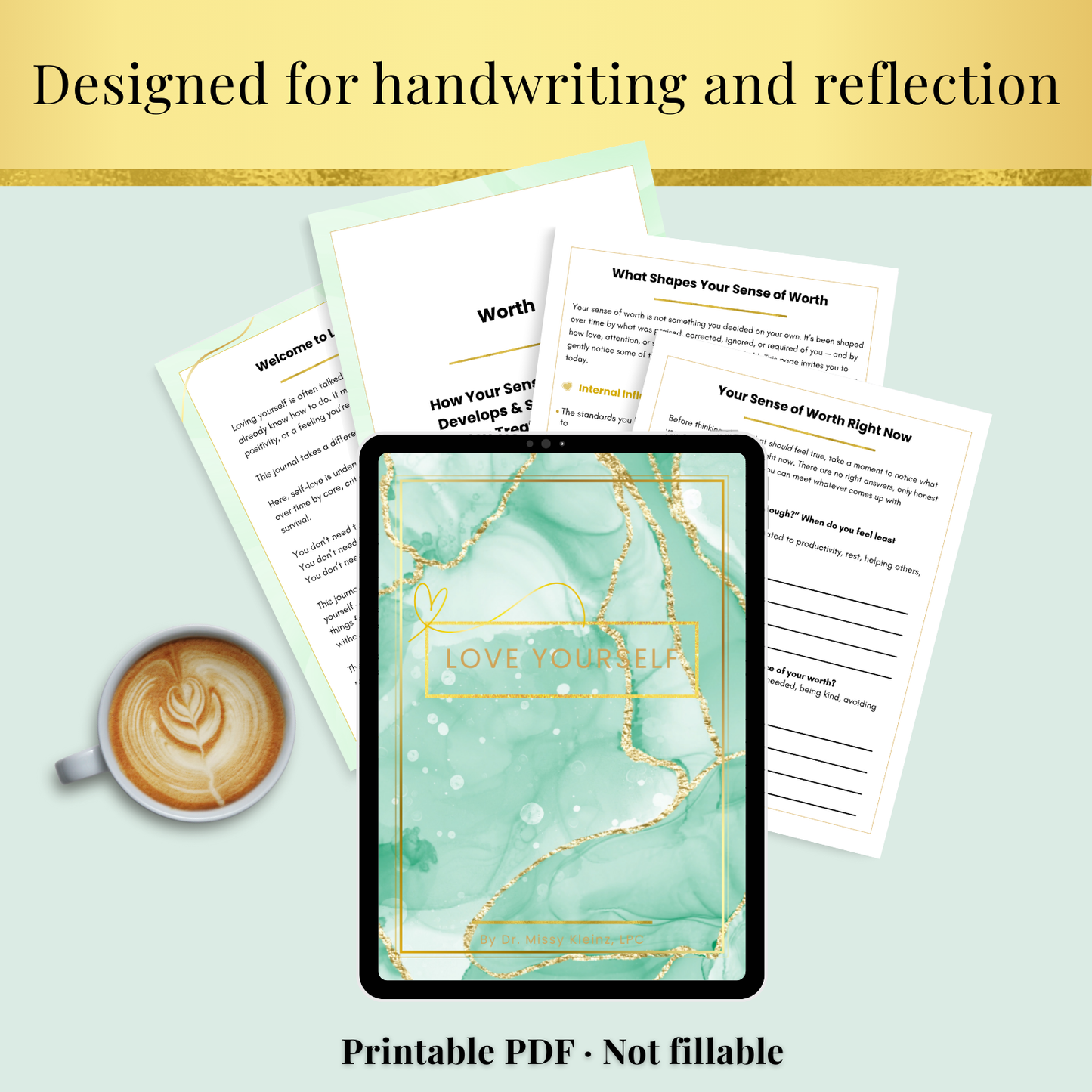 Love Yourself - Printable Guided Journal