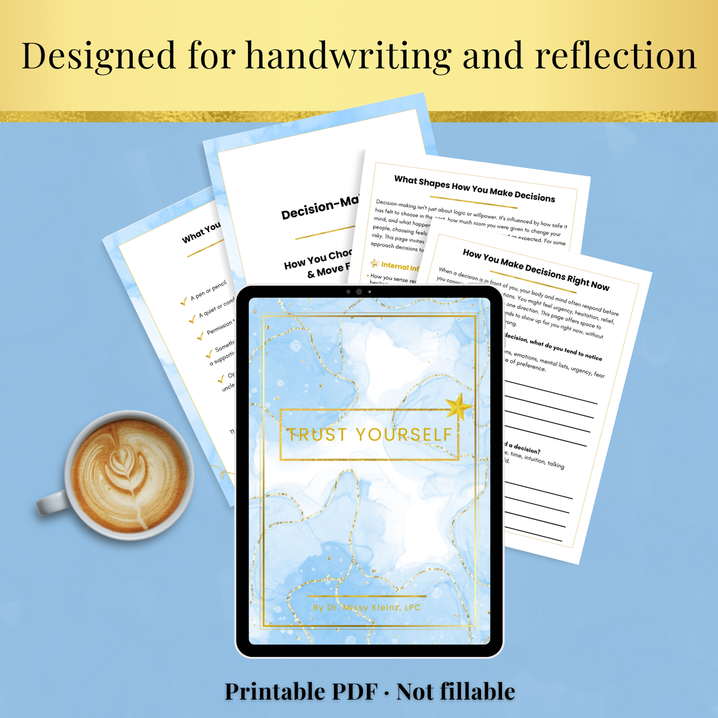 Trust Yourself - Printable Guided Journal