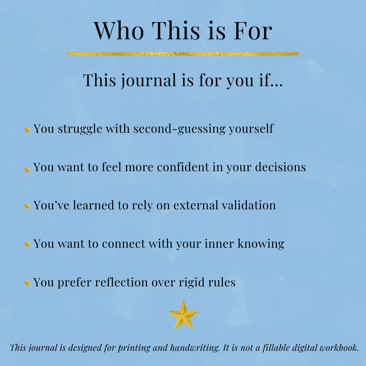 Trust Yourself - Printable Guided Journal
