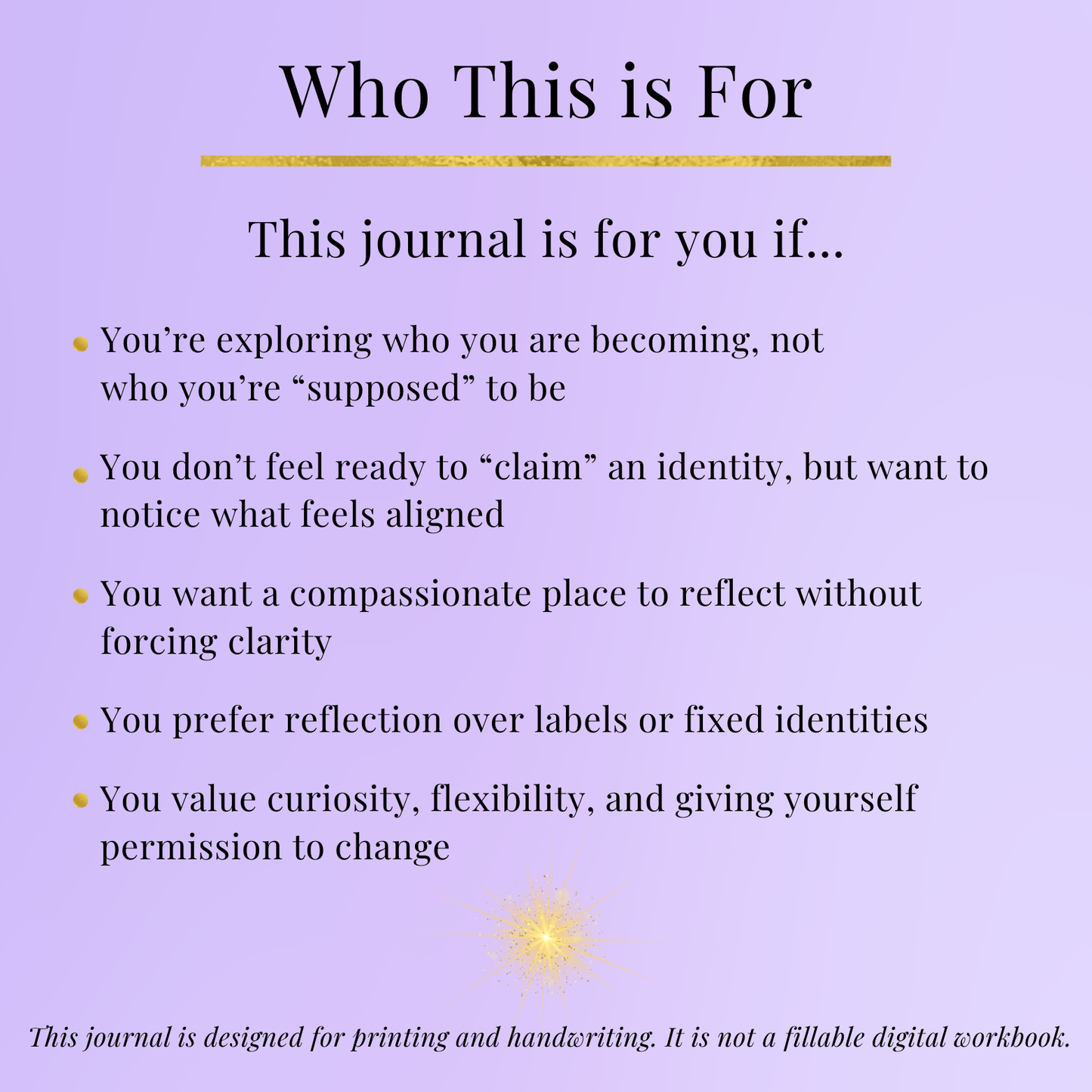 Be Yourself - Printable Guided Journal