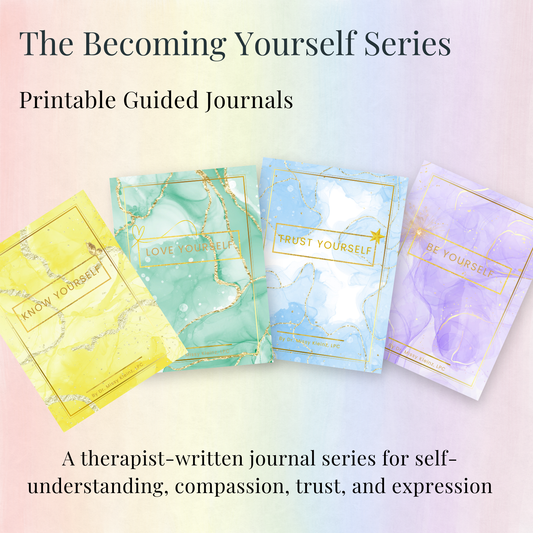 The Becoming Yourself Series - Printable Guided Journal Collection