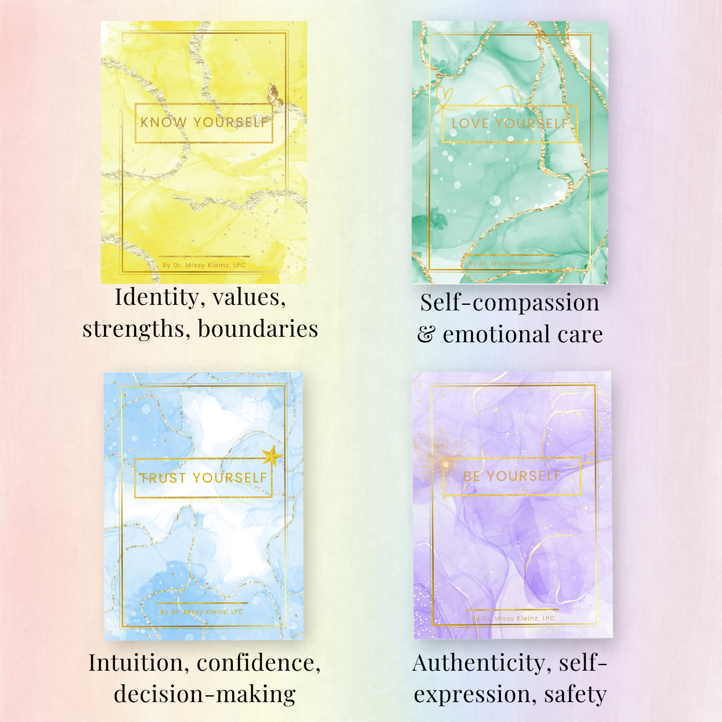 The Becoming Yourself Series - Printable Guided Journal Collection