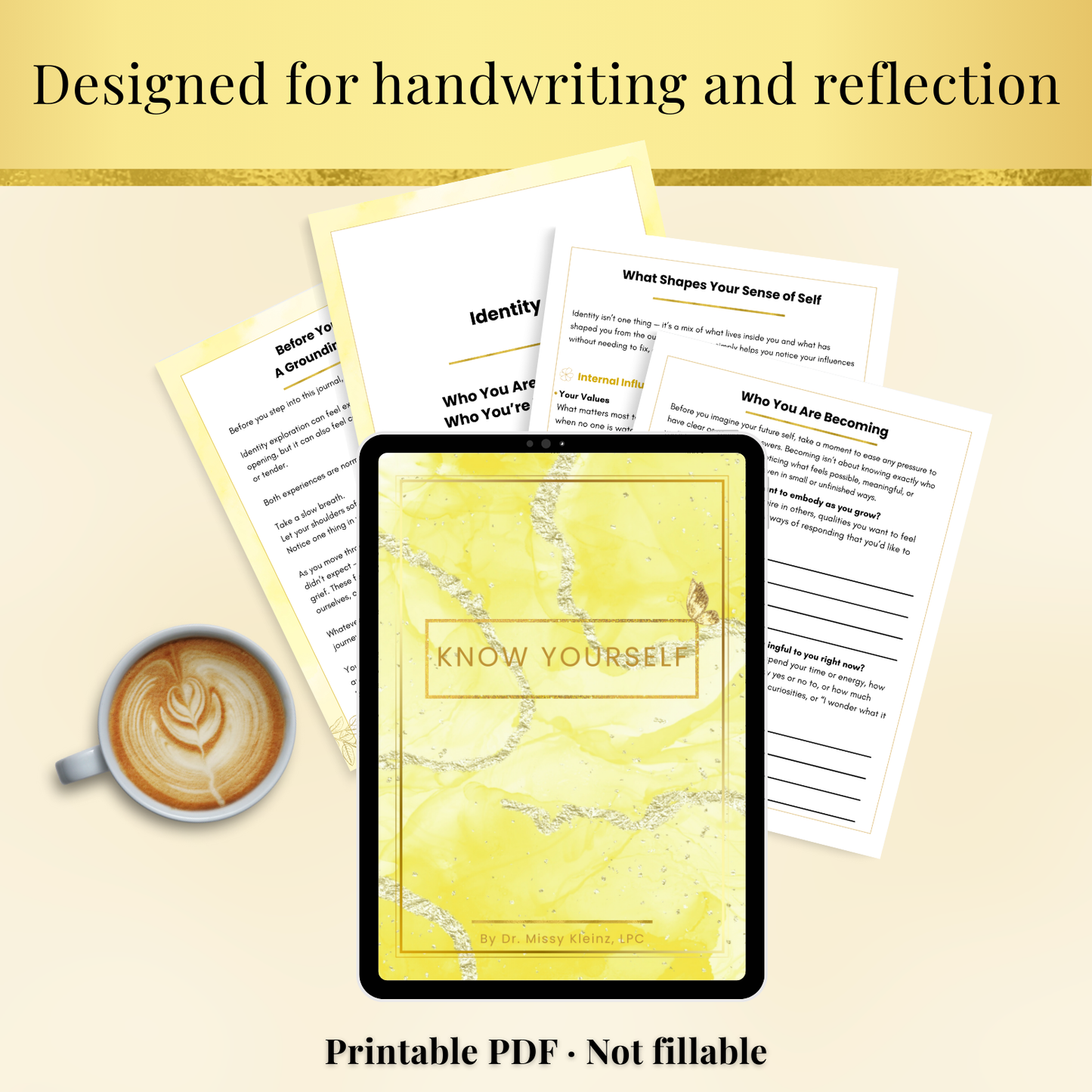 Know Yourself - Printable Guided Journal