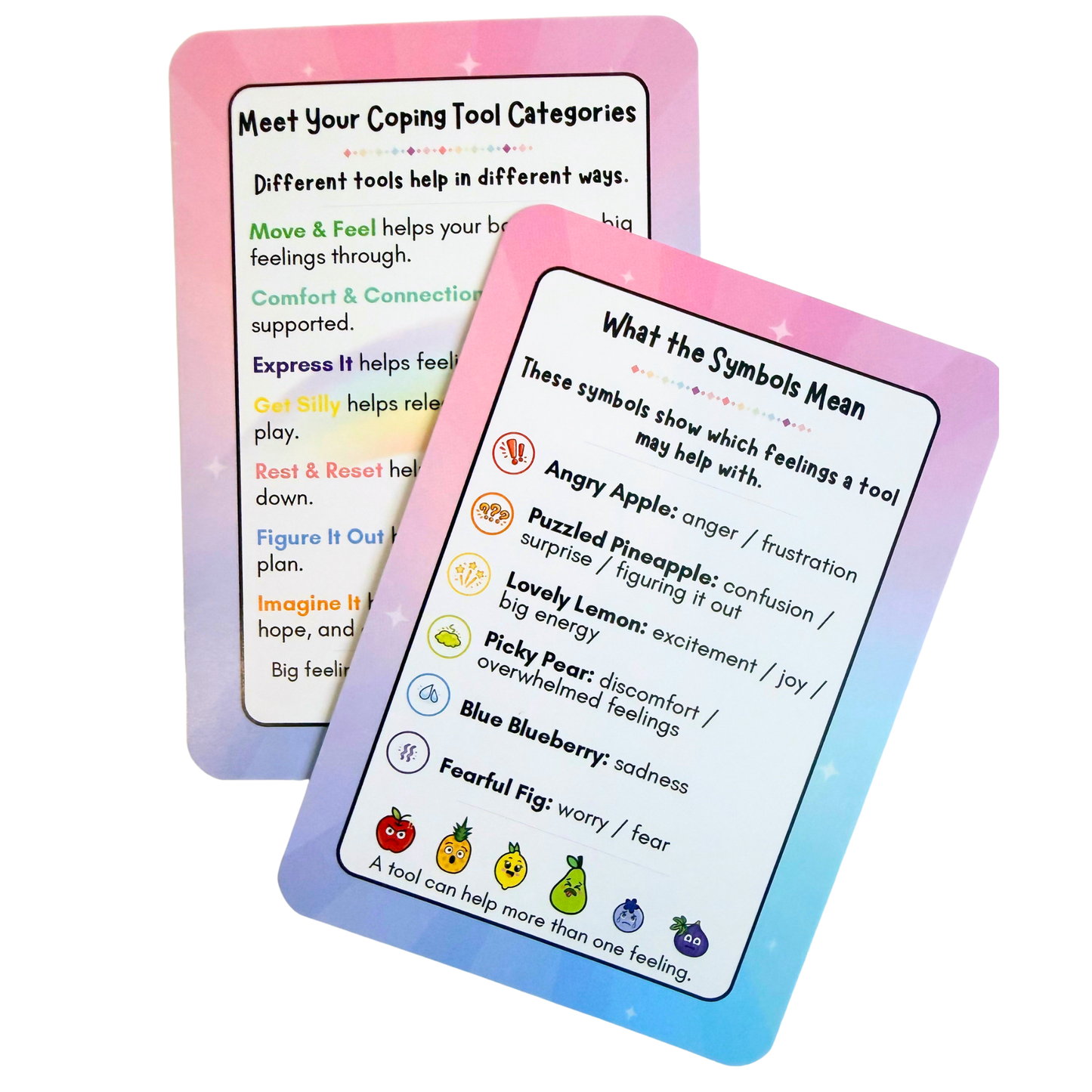BIG Feelings Kids Coping Tools Card Deck