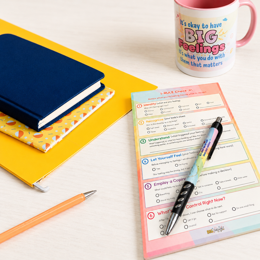 BIG Feelings IRULE Check-In Notepad