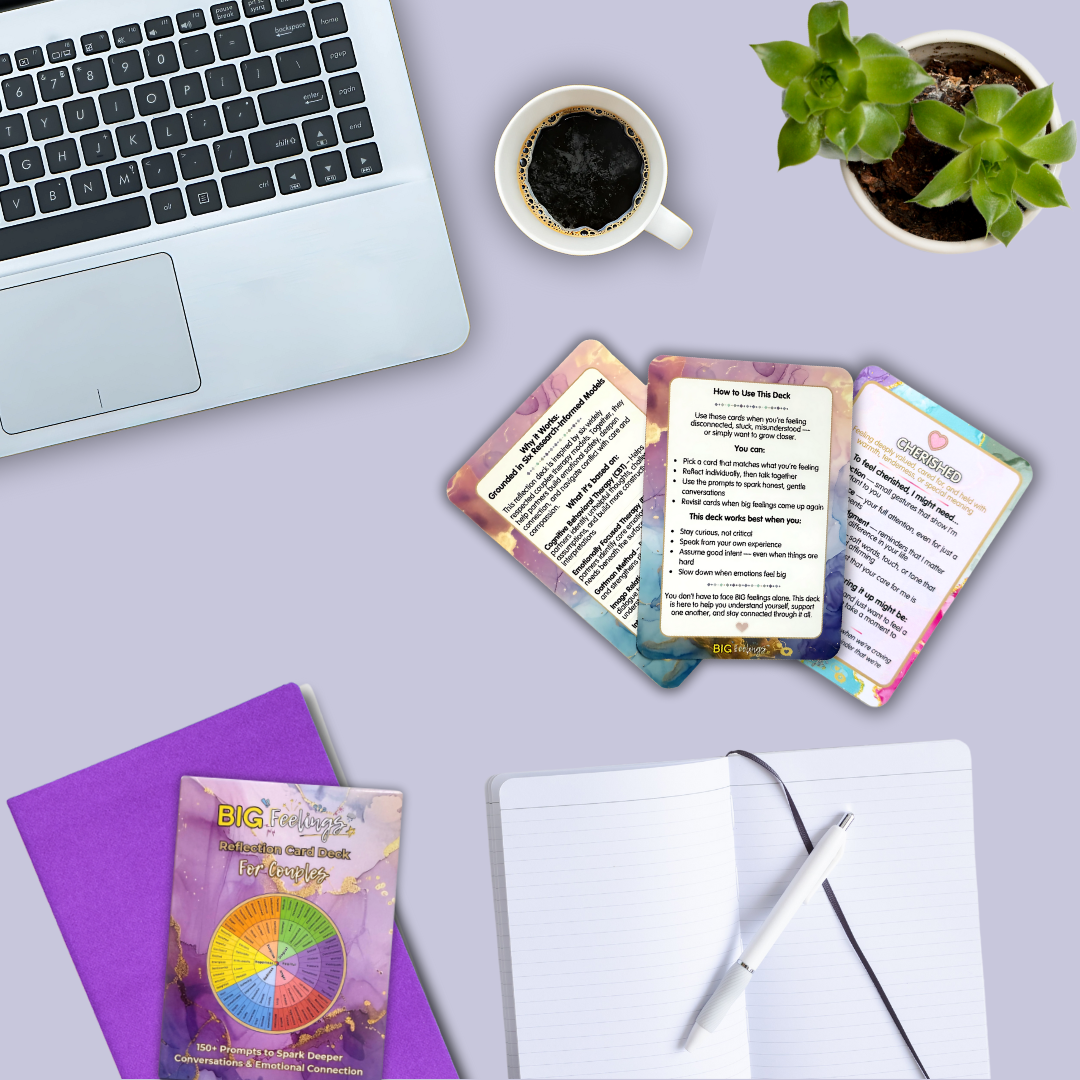 BIG Feelings Couples Reflection Deck – Deepen Trust & Connection