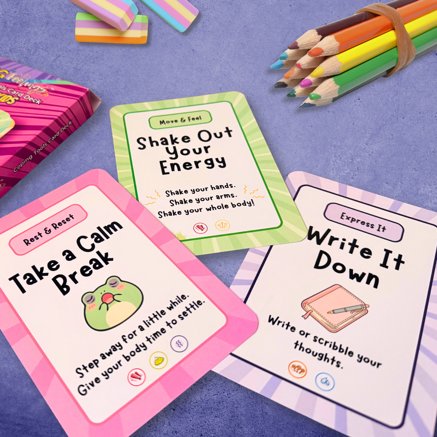 BIG Feelings Kids Coping Tools Card Deck