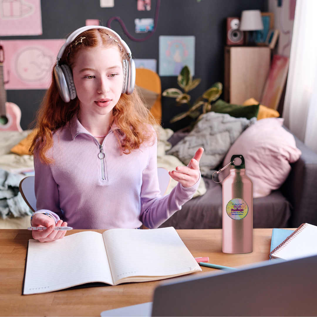 It’s Okay to Have BIG Feelings Glitter Sticker (3x3")