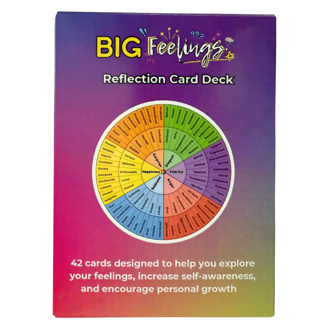 BIG Feelings Reflection Card Deck – Emotional Awareness Cards for Journaling, Therapy, and Self-Growth
