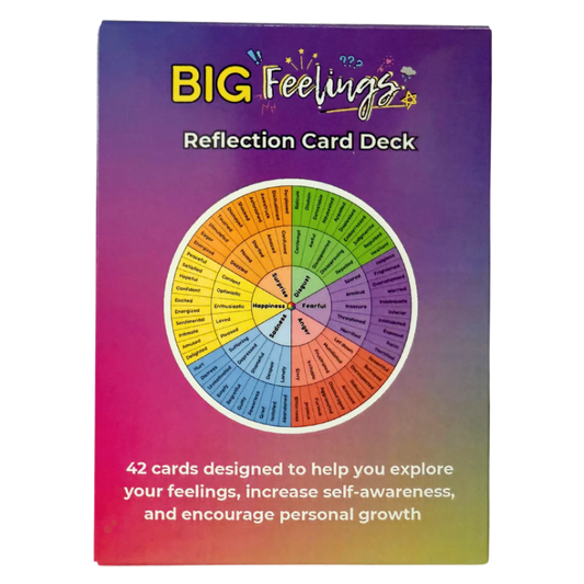 BIG Feelings Reflection Card Deck – Emotional Awareness Cards for Journaling, Therapy, and Self-Growth