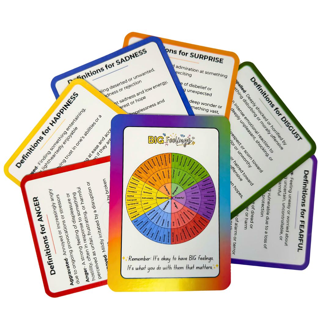 BIG Feelings Reflection Card Deck – Emotional Awareness Cards for Journaling, Therapy, and Self-Growth
