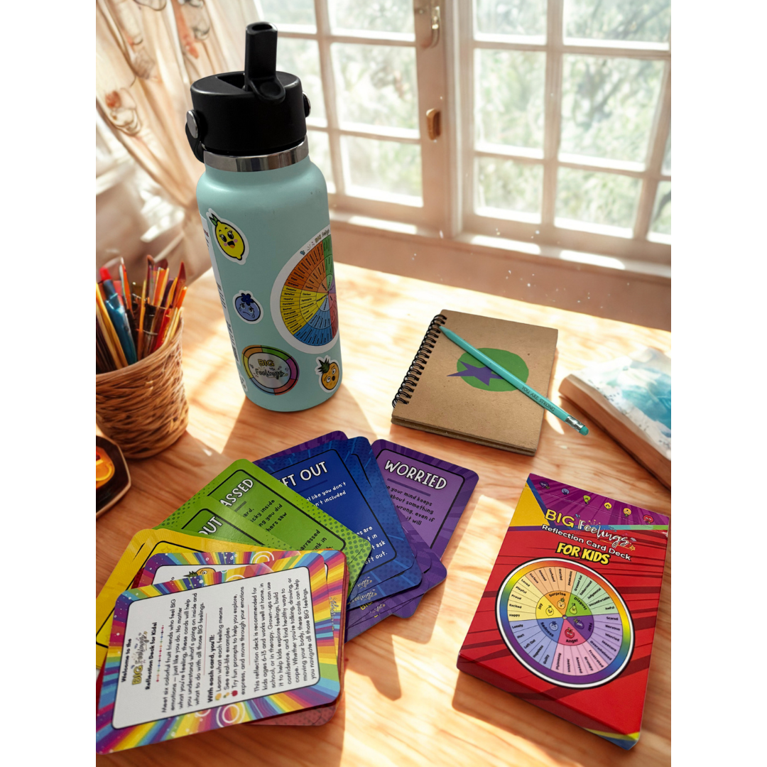 BIG Feelings Kids Reflection Card Deck – Emotional Growth for Ages 6–13