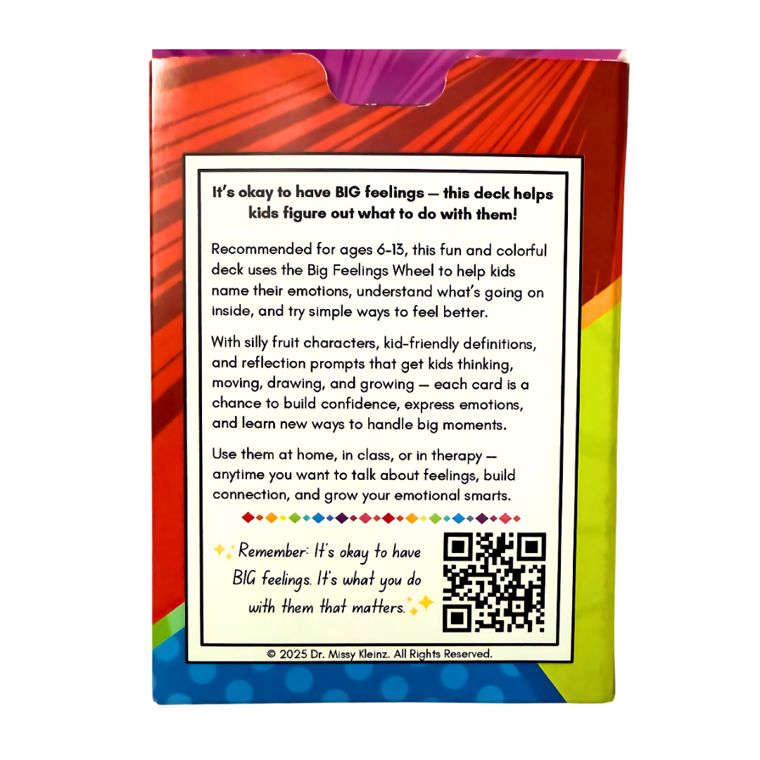 BIG Feelings Kids Reflection Card Deck – Emotional Growth for Ages 6–13