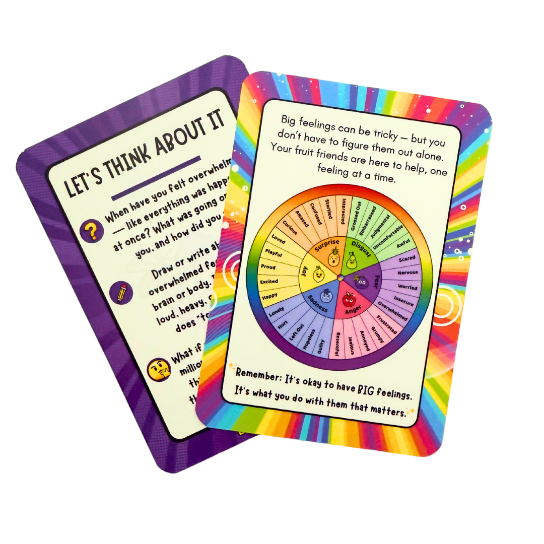 BIG Feelings Kids Reflection Card Deck – Emotional Growth for Ages 6–13