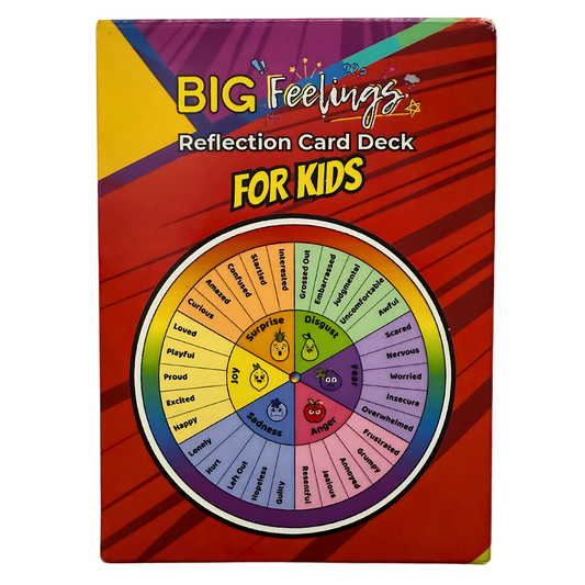 BIG Feelings Kids Reflection Card Deck – Emotional Growth for Ages 6–13